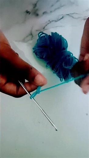 making chinese stitching crochet 🧶