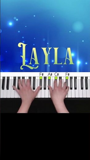 Layla ERIC CLAPTON piano tutorial
