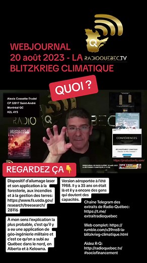 #alexiscossettetrudel #radioquebec #fyp #feux #keylowna #canada #quebec #alberta #laser #aéroporte #incendie #maui