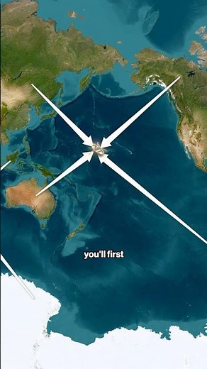 The most remote place on the earth 📍Point Nemo