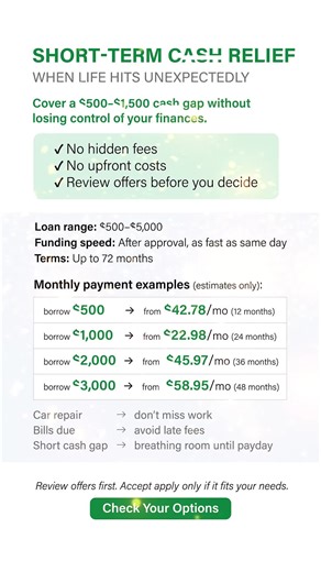 Struggling to keep up with bills? Check what financial options are available today.