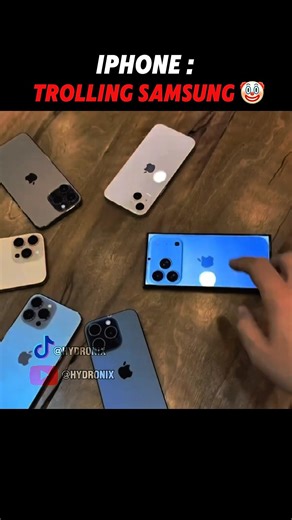 🤡 iPhone TROLLS Samsung… ☠️ Samsung Strikes Back at Apple 😈🔥 #shorts #viralvideo