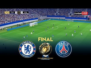 Chelsea vs PSG Final - FIFA Club World Cup 2025 | Full Match All Goals | PES Gameplay
