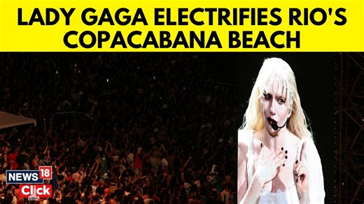 4K views · 47 reactions | Lady Gaga Rocks Copacabana Beach in Rio de Janeiro With a Free Concert For More Than 2 Million Fans Source: Reuters | #CopacabanaBeach #OpenConcert #PopStar #LadyGaga #RiodeJaneiro | News18 | Facebook