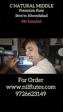 🎶 C Natural Middle Premium Flute Sent to Ahmedabad | Nil Flutes 🎵