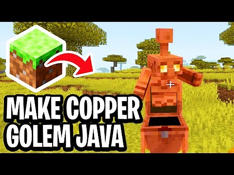 How To Make a Copper Golem In Minecraft Java - Easy Guide