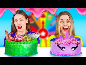 CAKE DECORATING CHALLENGE || Cakes vs. Real Food | Foodie Challenge by 123 GO! GOLD