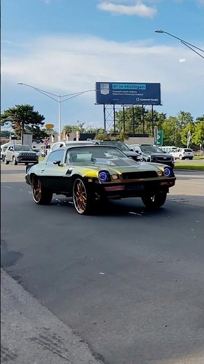 1981 Camaro Z28 on 26s classic car Drive By Engine Sound Woodward Dream Cruise 2024