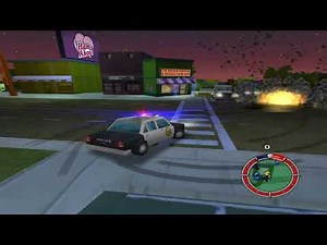 The Simpsons: Hit & Run Police Car POV