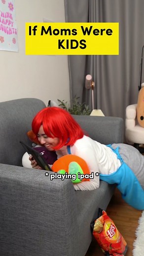 Is it cute? #yaey #mom #kid #home #siblings #homework #game #egg | if moms were kid