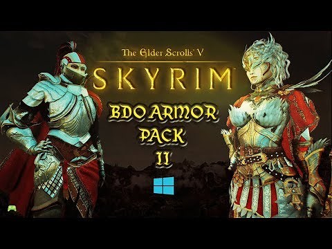 skyrim special edition BDO armor pack 2 Mod showcase [HD]