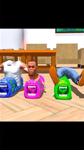 Franklin 3 Train Eater 😱 #gta #franklin #sad #usa #traineater