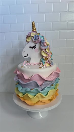Pastel unicorn cake 🦄✨ | Unicorn Cake