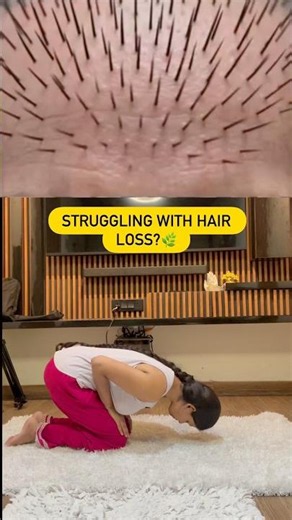 𝗬𝗼𝗴𝗮 𝗳𝗼𝗿 𝗛𝗮𝗶𝗿 𝗟𝗼𝘀𝘀🧘🏻‍♀️#shorts#shortsfeed#shortsviral#yoga#health#@thefitfizz_zone