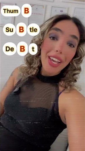 Master the silent B! 🤫 Watch how to pronounce words like thumb, comb, climb, subtle, and debt withou