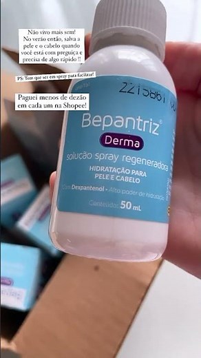 Liquid Bepanthol or Bepantriz spray that gives a lot of hydration and shine to hair and skin 🔥
