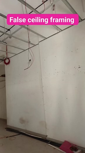 10K views · 37 reactions | False ceiling framing #falseceiling #work #site #followforfollowback #reelsinstagram #hardwork #trending POP Gypsum Ceiling & PVC Ceiling System | Arsh Interior Decorators false ceiling expert | Facebook