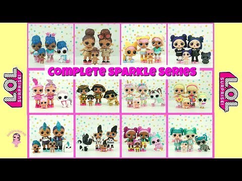 LOL Surprise Sparkle Series Complete Set Full Collection with Weight Hacks Glitter Confetti Pop Doll