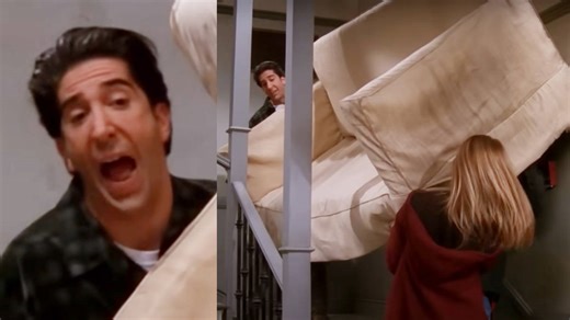 True story behind Friends' famous 'Pivot!' sofa scene