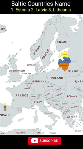 Baltic Countries Name with map| explore #balticcountries #balticsea #worldmap #map
