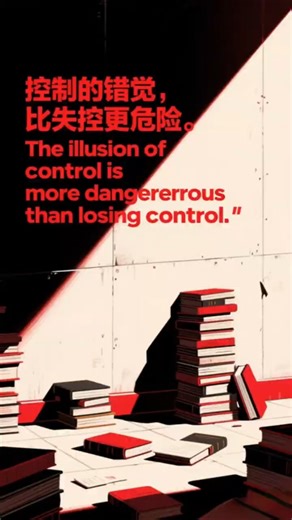 精炼油 | 控制的错觉，比失控更危险。The illusion of control is more dangerous than losing control.