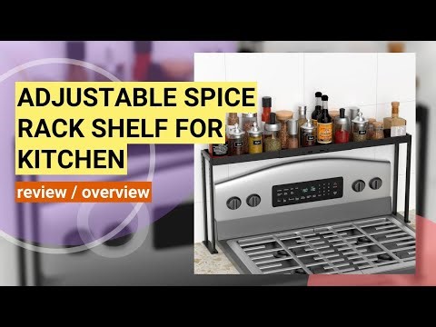 Review: Adjustable Over-the-Stove Spice Rack Shelf for a Neat Kitchen