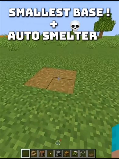 Smallest Auto Smelter Base in Minecraft