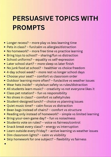More than 100 Persuasive topic lists‪@Learn.achieve.succeed67‬