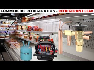 HVACR Service Call: Commercial Refrigerator Not Cooling (Refrigerant Leak Repair/TXV Leaking Freon)