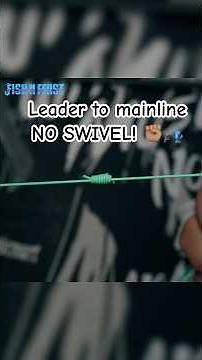 How to tie your leader to your mainline NO SWIVEL! #fishingknots #fishing #fishingtips