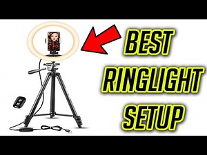 BEST Tripod Stand & Phone Holder Ring Light VLOG SETUP