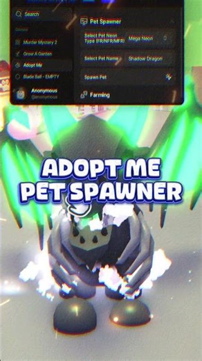 🌈 DARK SPAWNER 🌈 Adopt Me Script | Spawn Any Pet
