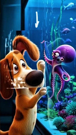 "Rufus in the Underwater World – Adventure in the Giant Aquarium" #kidsanimation