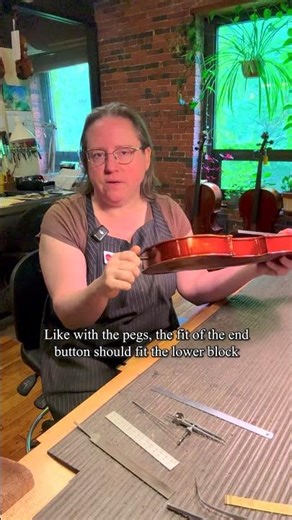 The Importance of End Buttons When Setting Up Your Instrument #Luthiers #instrumentcare #violin