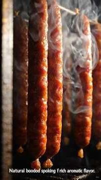 How Artisan Pork Sausages Are Made in High Tech Factory! Automated Sausage Processing & Cooking ASM