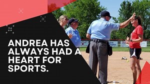 Andrea Bauer wins the E. Wayne Cooley "You Can" Award at Riceville Community School District. 🥎🏆 | The Chris Nelson Company