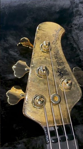 Ernie Ball Music Man StingRay 50th Anniversary Limited Edition 4 String Bass Guitar, Molten Gold