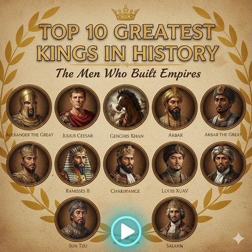 Legendary Rulers: 10 Greatest Kings the World Has Ever Seen