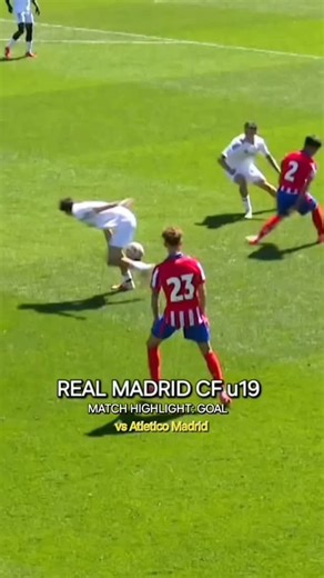 Real Madrid CF u19: match highlight: goal Real Madrid v Atletico Madrid #RealMadridCF #RealMadrid #HalaMadrid #Madrid #Spain #MadridSpain #LosBlancos #LaFabrica #academy #soccer #football #training #academyfootball #footballacademy #footballcoach #soccercoach #socceracademy #u19 #matchhighlight #goal | YPT : Youth Professional Training