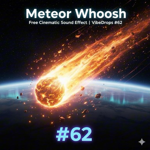 ☄️ Epic Meteor Whoosh Sound 🔊 | VibeDrops #62 #soundeffect