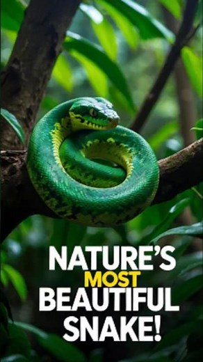 What's the REAL Reason Green Tree Pythons are Nature's Most BEAUTIFUL Snake #shorts