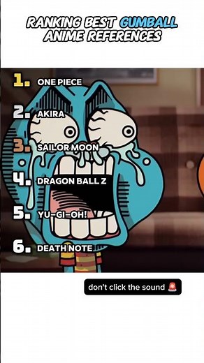 Ranking Gumball Anime References 🔥
