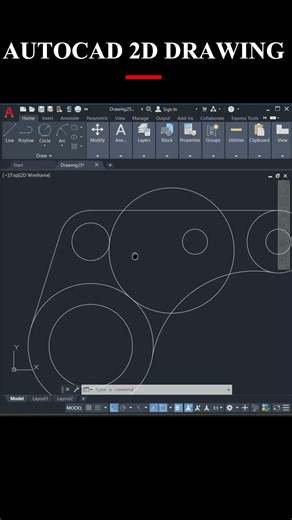 📏 AutoCAD 2D Drawing Practice🔥 Easy-to-Follow CAD Tutorial⚡ Enhance Your Design Skills