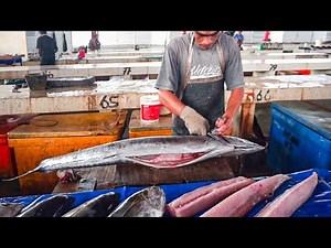 LIVE PROFESSIONAL FILLETING OF ONO (WAHOO FISH )