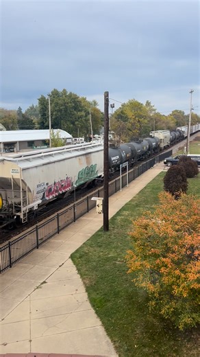 5K views · 105 reactions | It’s always a joy to watch a train pass by from our ballroom window. #trains #depot #trainspotting #railfan | Durand Union Station-Michigan Railroad History Museum | Facebook