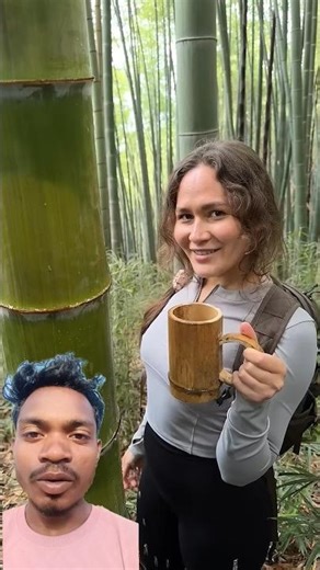 The tree sap in the forest is amazing. 😱😍#survival #outdoors