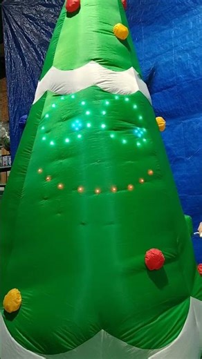 11' Gemmy Airblown Inflatable LightSync Giant Singing Christmas Tree