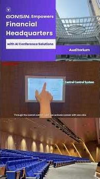 🎤 GONSIN | Smarter AV Layout for High-Capacity Auditoriums.
