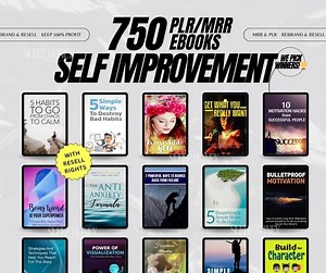PLR EBOOKS Self Improvement Bundle/750 Digital Books With Resell Rights/Ebook Bundle/Personal Development/Digital Product Passive Income/MRR - Etsy España