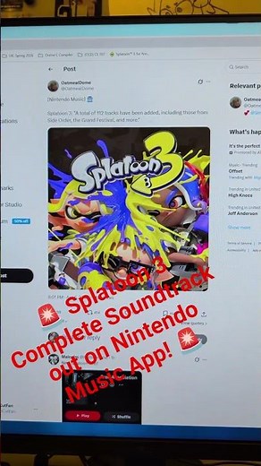 Splatoon 3 Complete Soundtrack out now on Nintendo Music App!!! #splatoon3